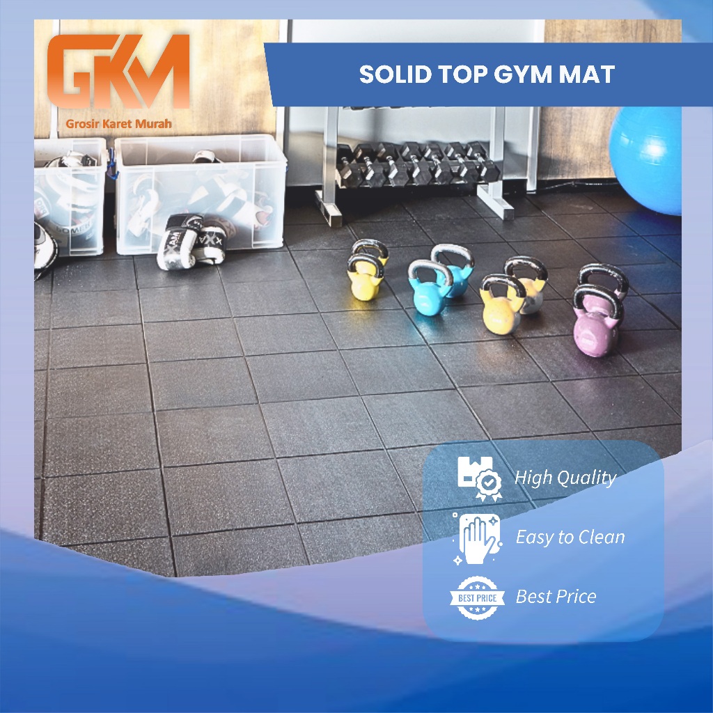 Rubber Floormat Matras Gym Rubber Karet Karpet Karet Lantai Fitness
