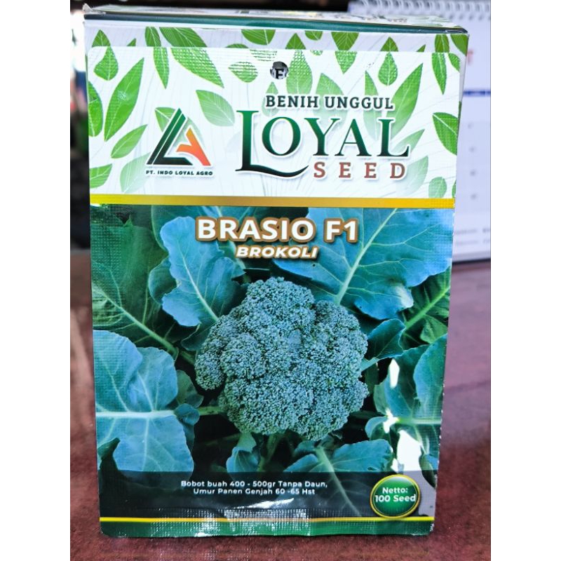 

Benih bibit Brokoli brocoly BRASIO F1 Loyal seed, kemasan 100 butir