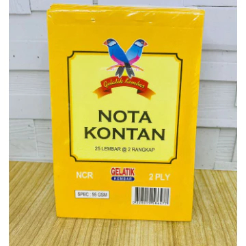 

Mulia Nota Kontan Kecil 2PLY Rangkap Gelatik Kembar