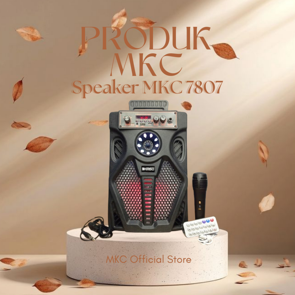 MKC - Kimiso 7807 Speaker Portable Bluetooth Big Size Free Microphone MKC KIMISO