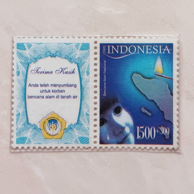

(AB) Perangko Indonesia 2005 Bencana Alam Aceh Set Lengkap 2 pcs Mint