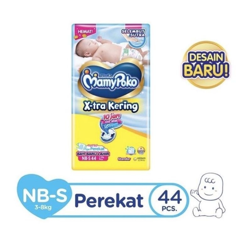 pampers MamyPoko NB-S bayi baru lahir