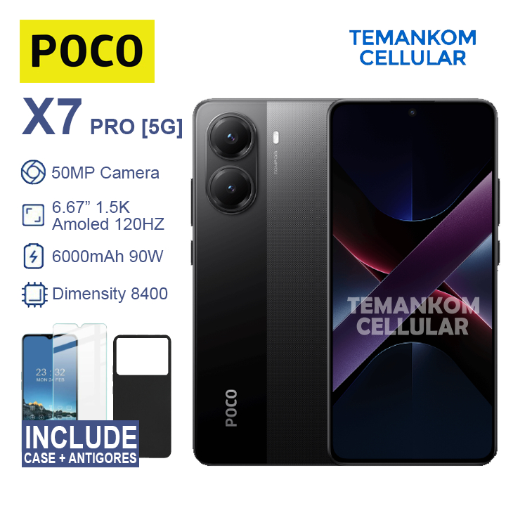 Poco X7 Pro 24GB RAM 12+12 Extend 12/512 12GB 512GB Baru hp gaming GARANSI RESMI