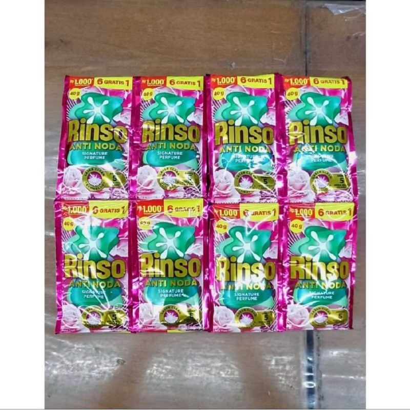 PROMO RINSO CAIR 1000 112 SACHET 1 DUS 40ML KEMASAN BARU