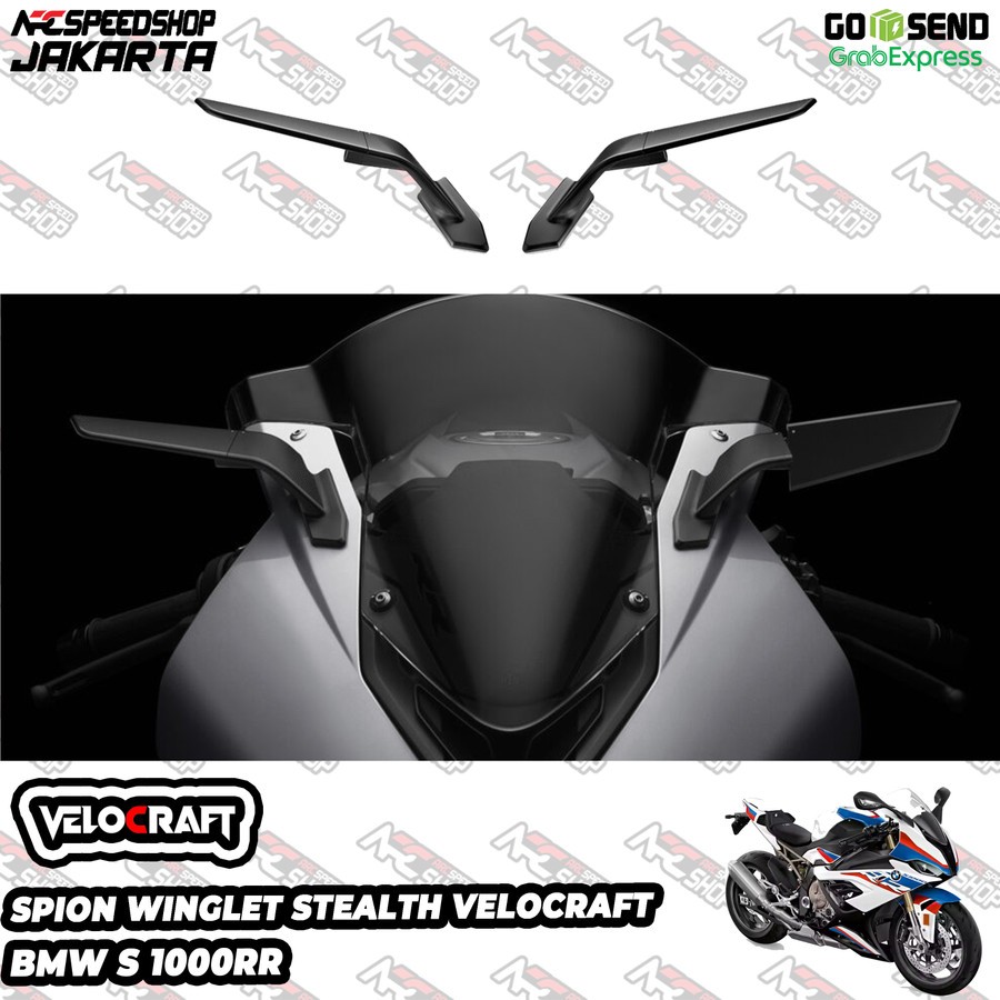 Spion Model Winglet VELOCRAFT Rearview Mirrors Fairing BMW S1000RR S1000 RR S 1000 RR S 1000RR 2019-
