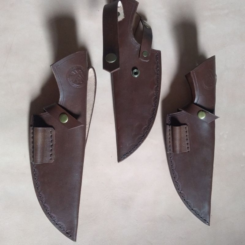 Sarung pisau Boning kulit vegtan