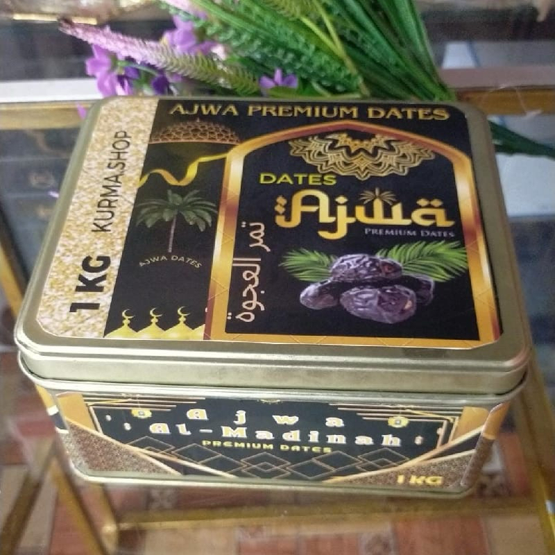 

kurma ajwa madinah premium kemasan kaleng kurma nabi