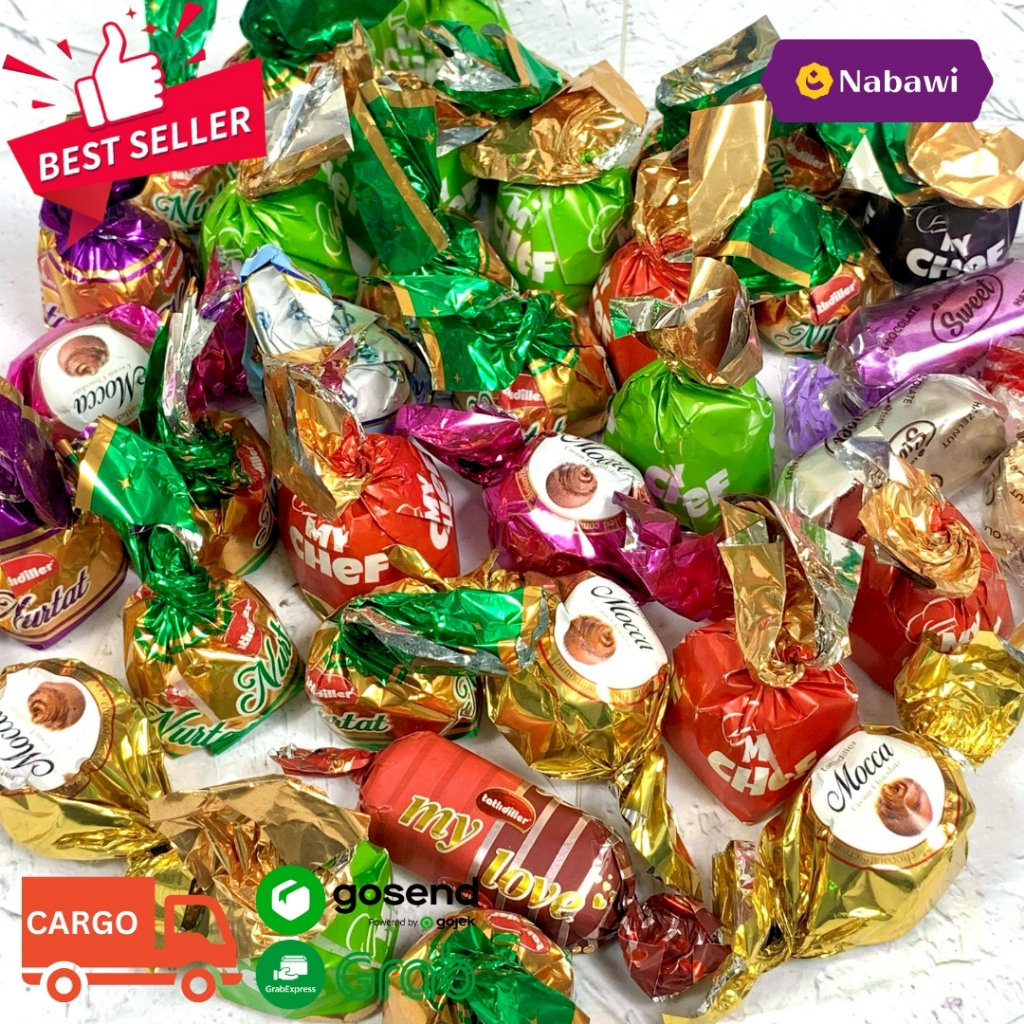 

Coklat Arab Rasa Mix Cemilan Import Khas Turkey 500 Gram Oleh Oleh Haji dan Umroh