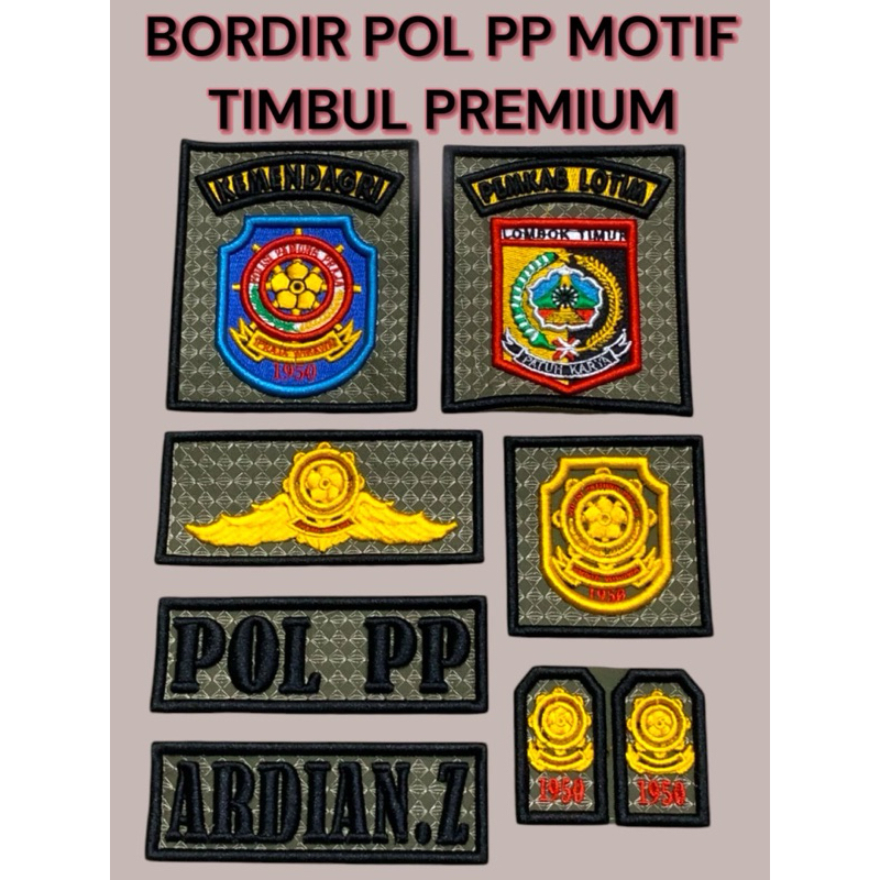 BORDIR ATRIBUT POL PP PDL MODEL MOTIF TIMBUL PREMIUM