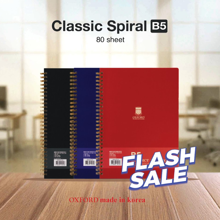 

PROMO Oxford Notebook B5 Spiral Made In Korea - Buku Catatan/Notebook Spiral/Notebook Korea