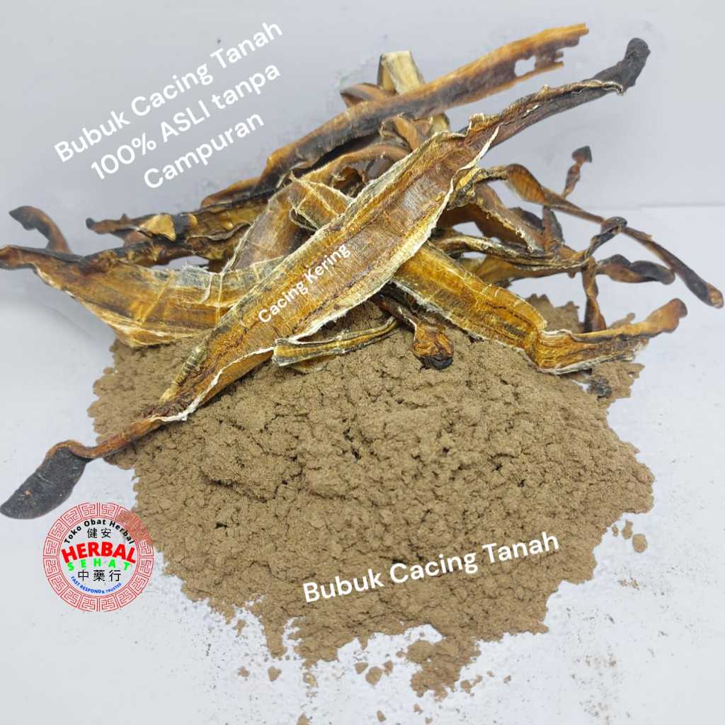 

Cacing Kering 15 gram Bubuk (Grade A ) Dilong - Di Long - Obat Tipes Dan Demam Paling Manjur Premium
