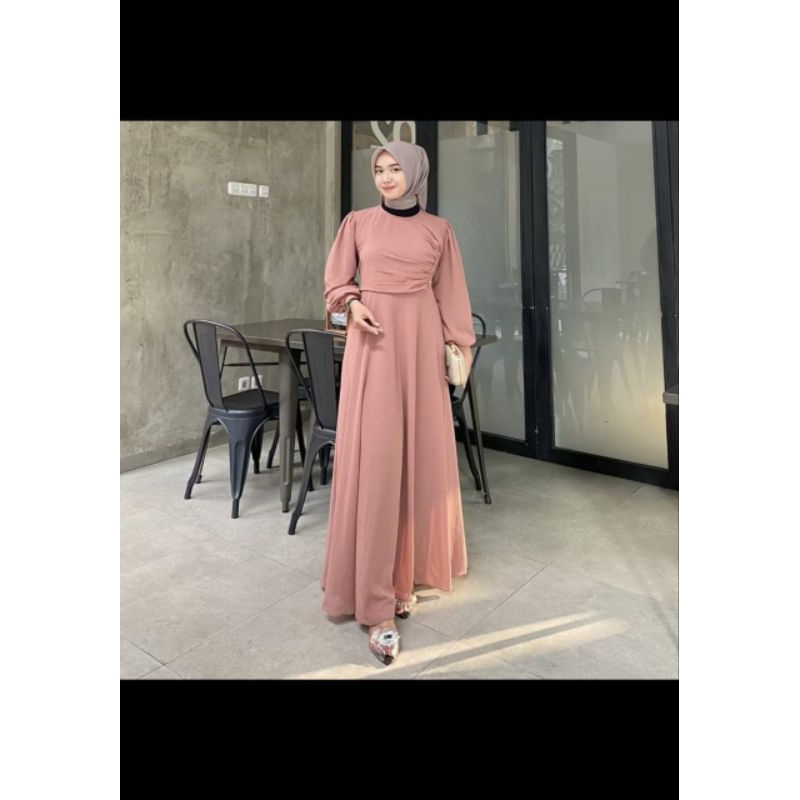 Destiwln-Dress Naomi / Dress Rempel / Dress Kondangan / Dress Ceruti / Dress Polos