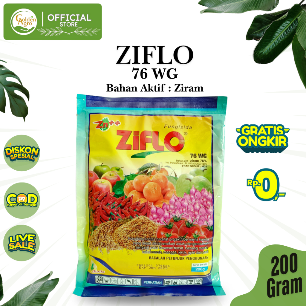 FUNGISIDA ZIFLO 76WG WG 200GR GR GRAM