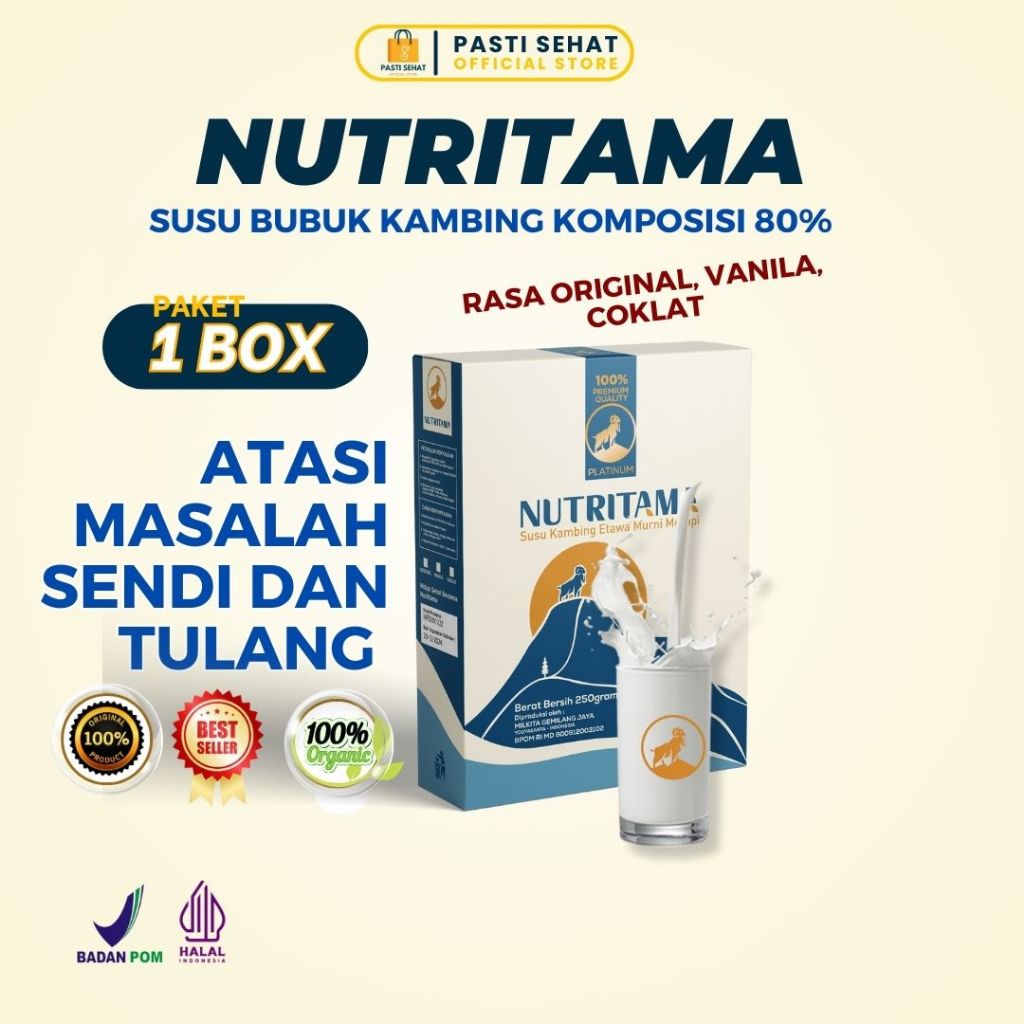

(Kemasan box) Susu Etawa Platinum Nutritama Untuk Sesak Nafas dan Nyeri Sendi Susu Kambing Etawa