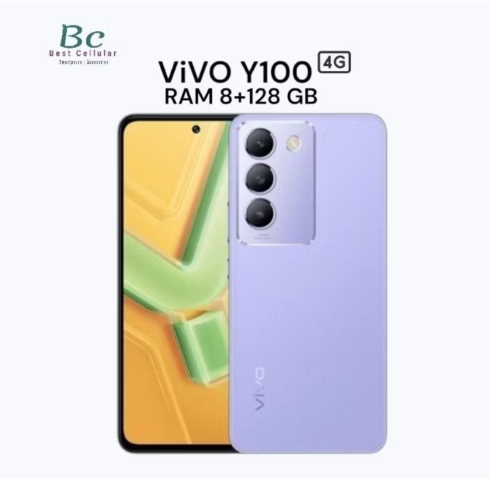 Hp Vivo Y100 (4G) 8/128 GB - RAM 8GB ROM 128GB New Garansi Resmi Vivo