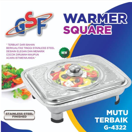 GSF FAST FOOD DISH/PRASMANAN SET/WARMER SQUARE PAN