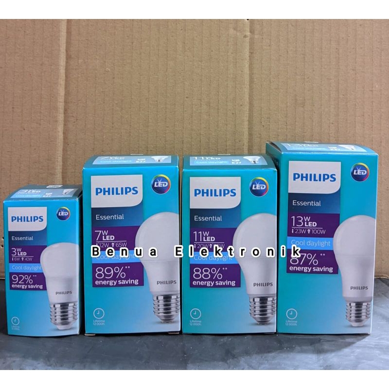 LED Phillips Essential Bulat Dus Biru / Lampu Phillips Led Essential Led Bulb