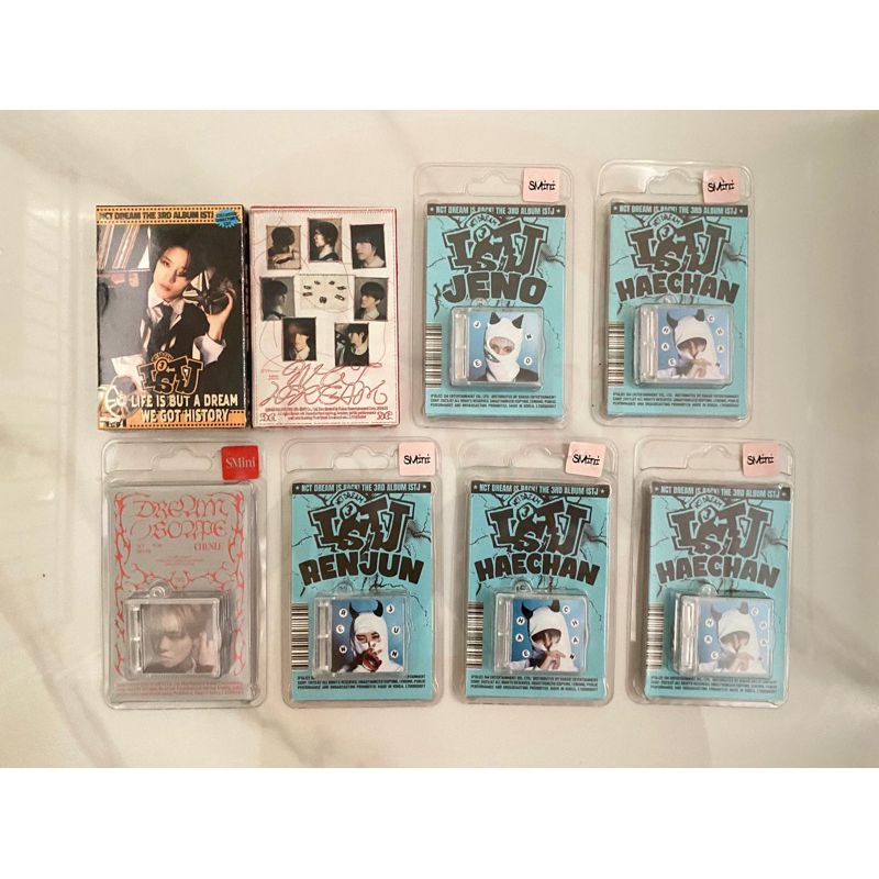 ready stock nct dream dream()scape istj album dreamini case smini qr ver sealed mark renjun jeno hae