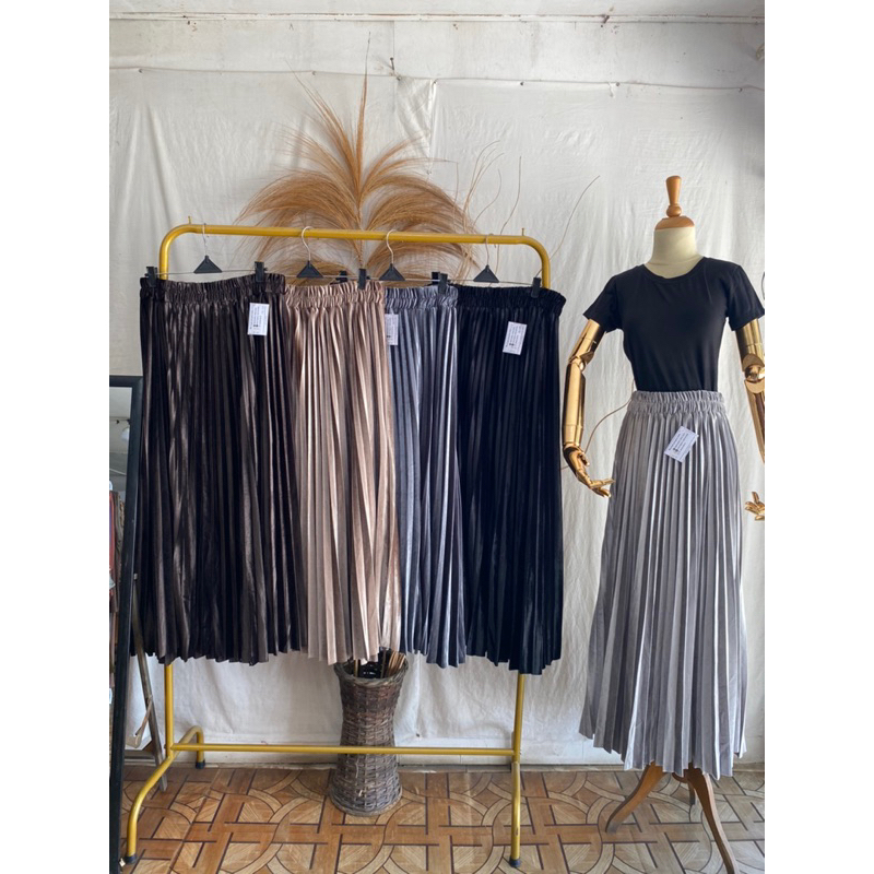 Rok Plisket Bludru Jumbo Premium