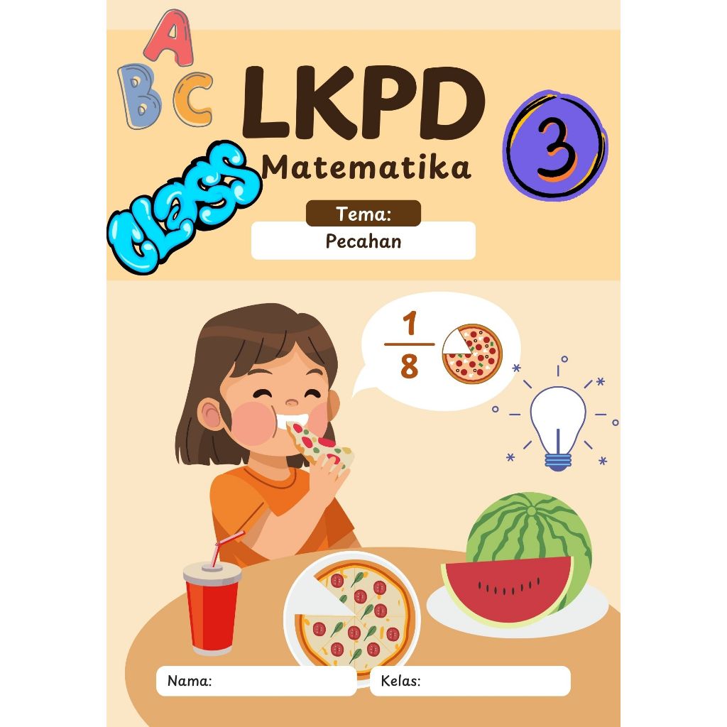 worksheet matematika kelas 3 pecahan