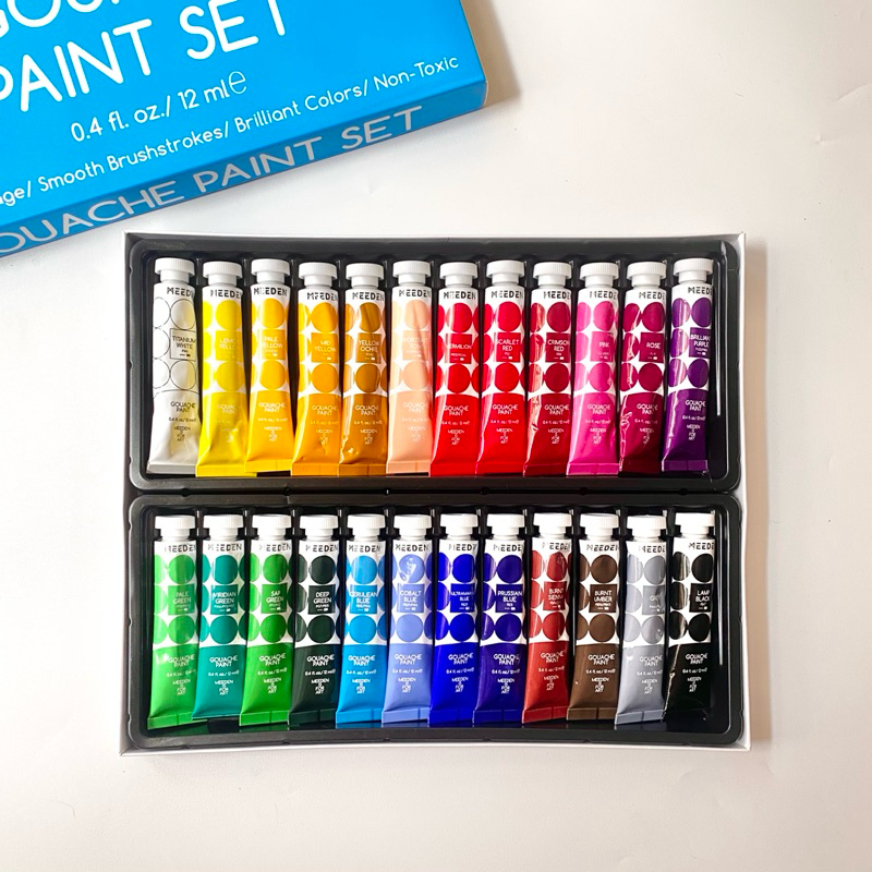 

Meeden Gouache Paint Set 24 Colors 12ml