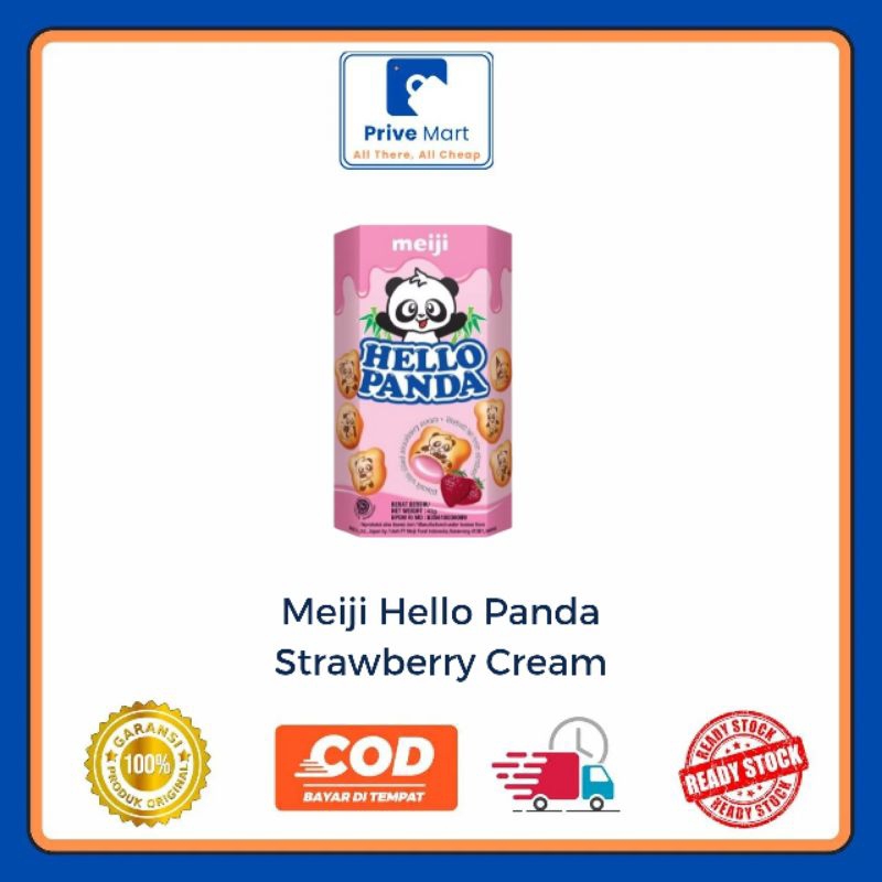 

Meiji Hello Panda Strawberry Cream 42g Prive Mart