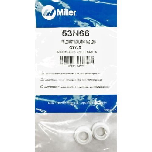 Gas Lens Insulator 53N66 untuk TIG Torch WP-24 Miller Gas Lens Insulator WP24