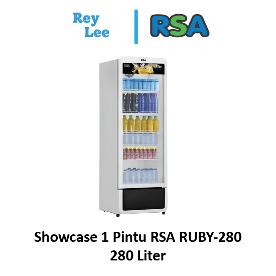 Showcase 1 Pintu RSA RUBY-280 280 Liter