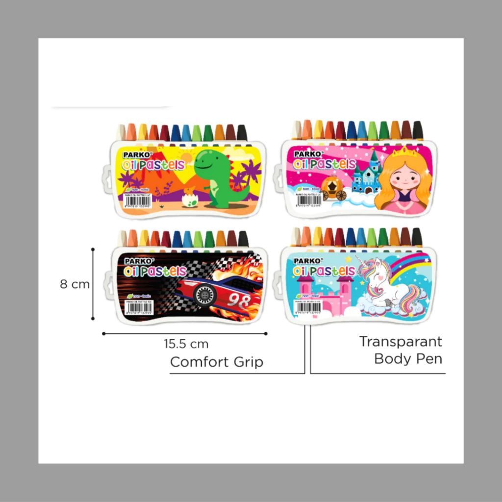 

Parko Crayon Oil Pastel 12 Warna / Crayon Fancy / Crayon 12 Warna