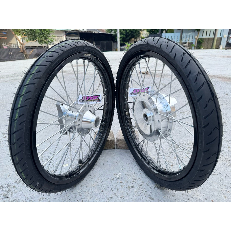Velg  sepaket Jari Jari Nmax old/New  Aerox 155 PCX-Full Set Siap Pasang Ring 17