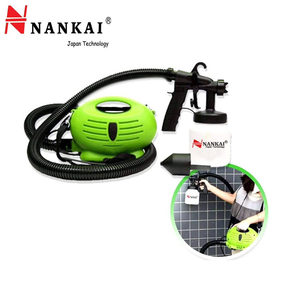NANKAI Portable Spray Gun Electrik 800ML Mesin Semprot Cat Tembok / Paint Zoom Electric Spet Cat Lis