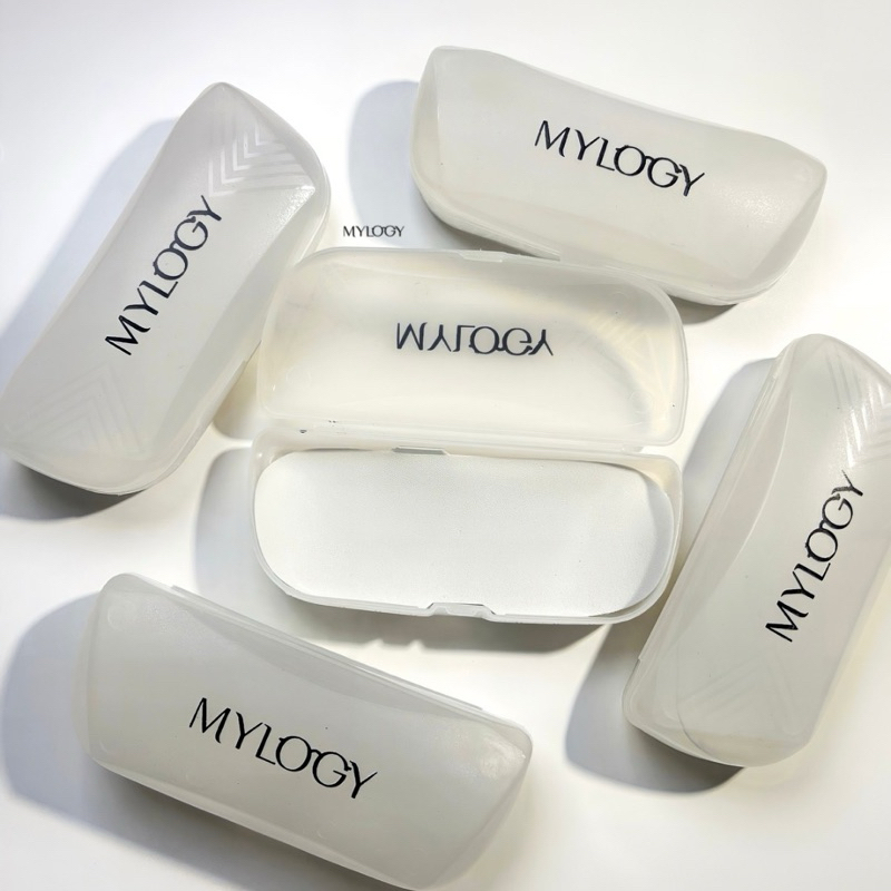 MYLOGY- CASE penyimpan kacamata warna WHITE PUTIH (kacamata mylogy)