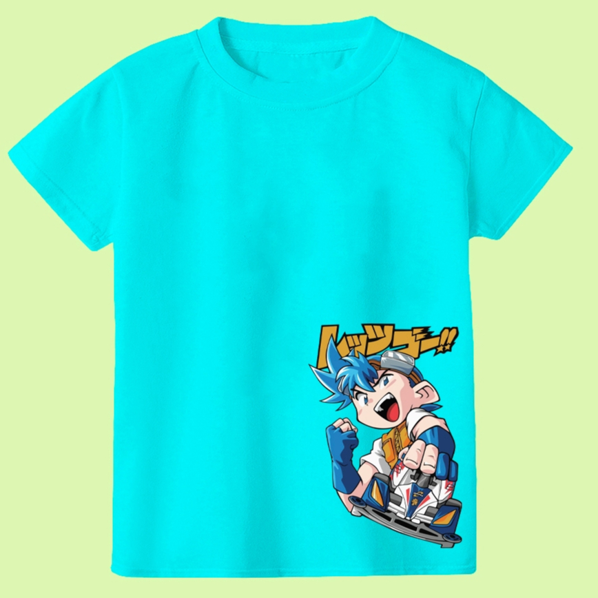 Koas Baju anak laki laki Let's and Go Tamiya mobil Go Victory Magum  katun umur 2th 4th 6th 8th 10th