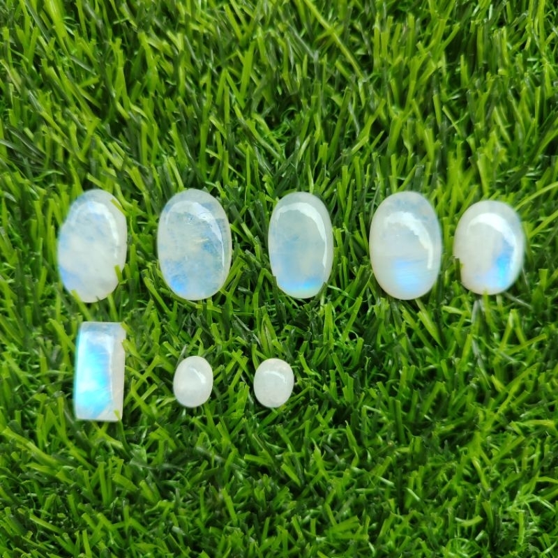 Batu biduri bulan asli natural 1000% / moonstone