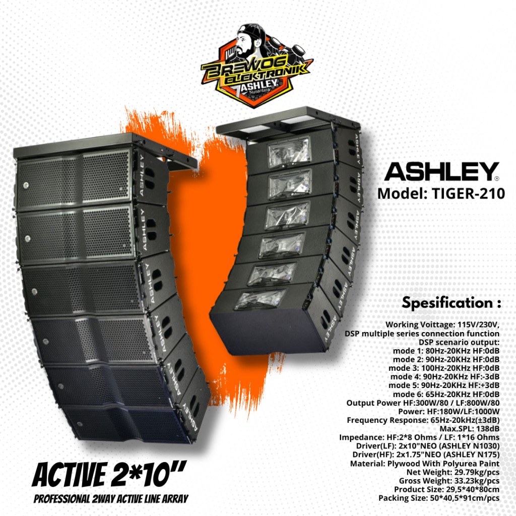 LINE ARRAY TIPE TIGER-210 ASHLEY