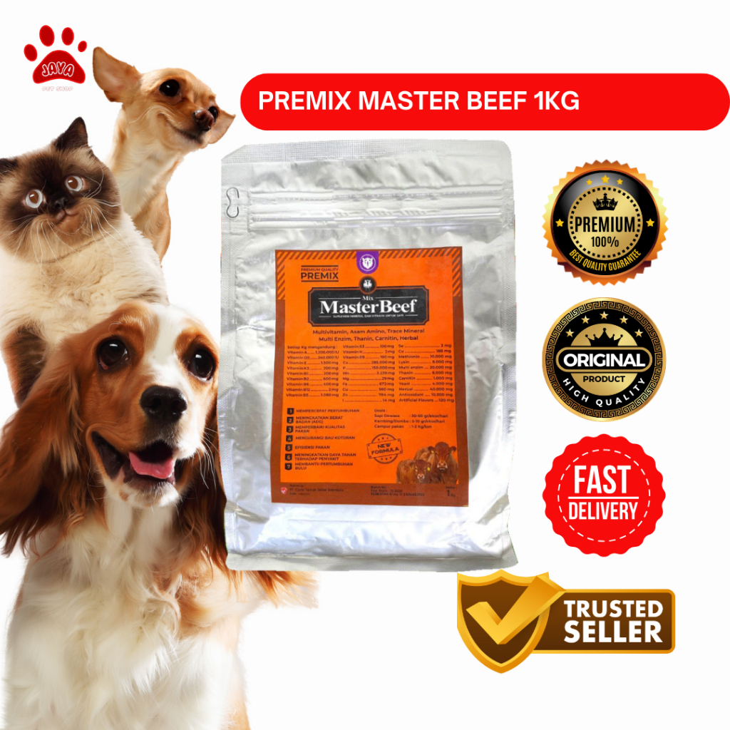 Premix Sapi Master Beef 1 Kg - Premix Sapi Penggemukan - Premix Sapi Kontes