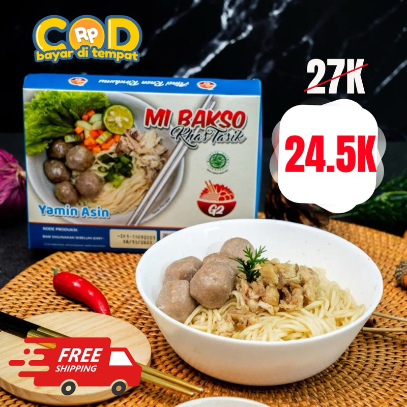 

PROMO Mie Baso Khas Tasik G2 Mie Baso Instan Oleh Oleh Tasik