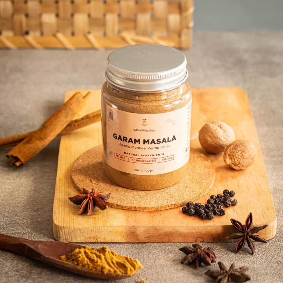 

Tani Organic Garam Masala Powder 100 gram - Bubuk Masak Rempah Masakan India Arab - Bumbu Serbaguna Tanpa Pengawet – Bubuk Garam Masala 100 gram - House Blend Dry Rub Bumbu Marinasi Mix Mix MixMix