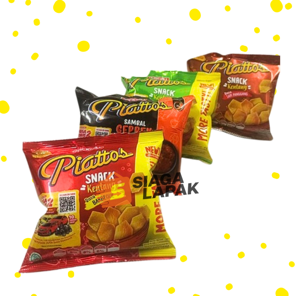 

Piattos 15gr Aneka Rasa BBQ Seaweed Sapi Panggang Sambel Geprek Snack Kentang