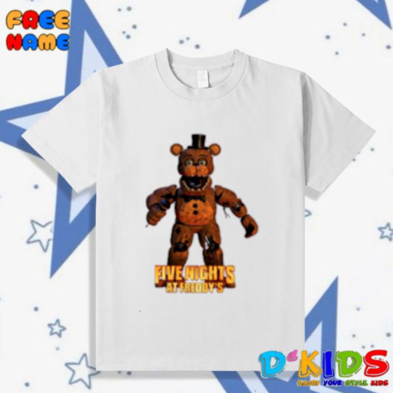 Kaos Anak Five Nights At Freddy's Terbaru Fashion Baju Anak FNAF Karakter Freddy Gratis Nama