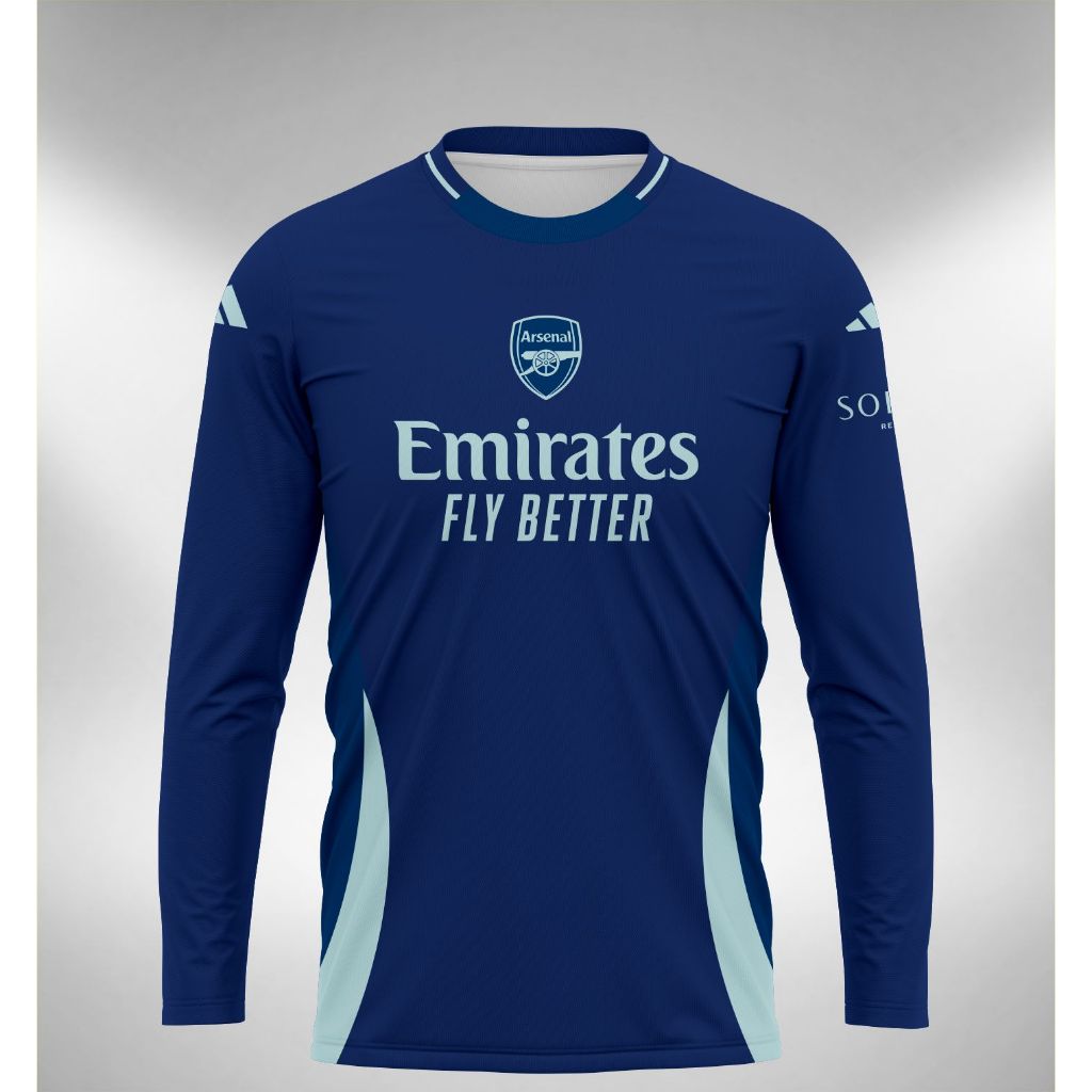 Jersey Arsenal Training Lengan Panjang 2024 2025