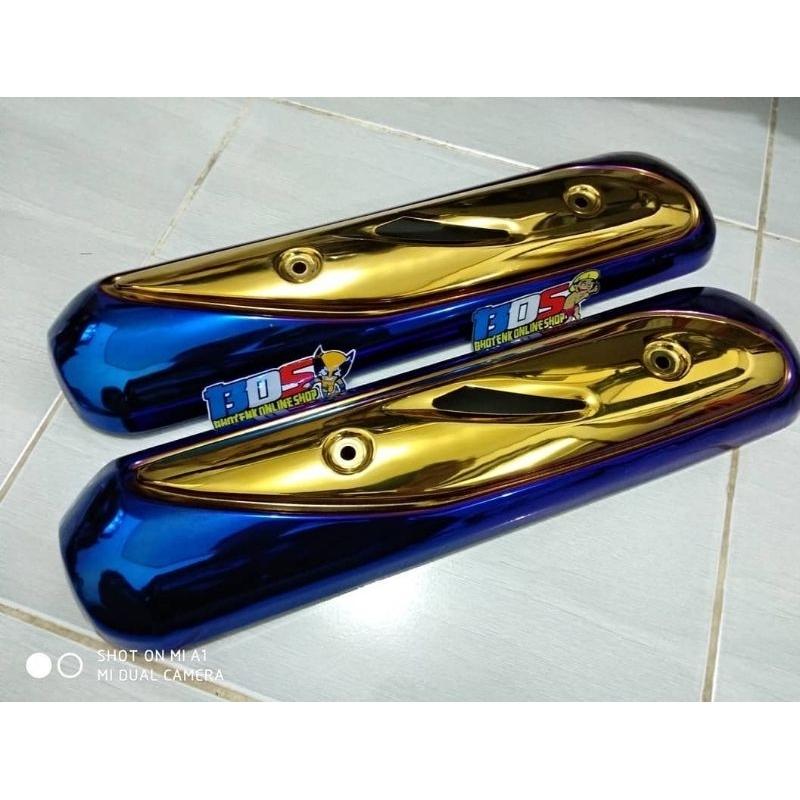 Tameng Knalpot Vario 110 Karbu Twotone Original Heng Thailand