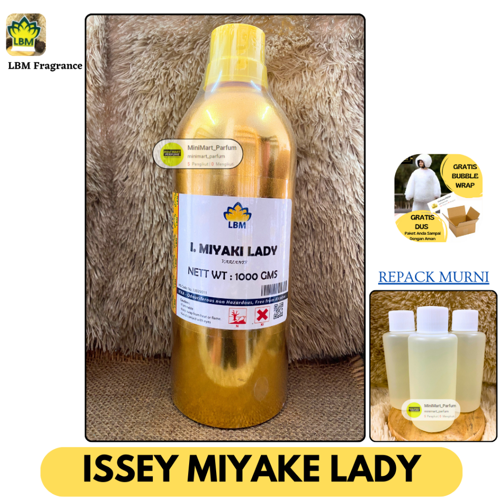 Bibit Parfum Cwe ISSEY MIYAKE LADY Berkualitas 100 ML MURNI LBM Fragrance