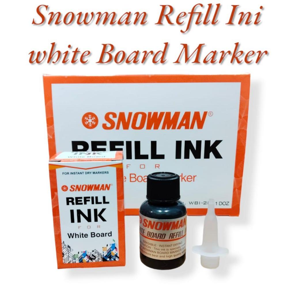 

Snowman Refill / Isi Ulang Tinta Spidol Whiteboard Wbi-210 Warna Hitam