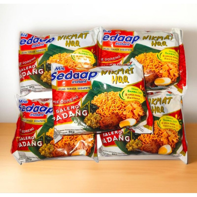 

PROMO!! Beli 5 Lebih Hemat Sedaap Mie Instan Goreng Salero Padang 5 pcs / Promo mie sedaap