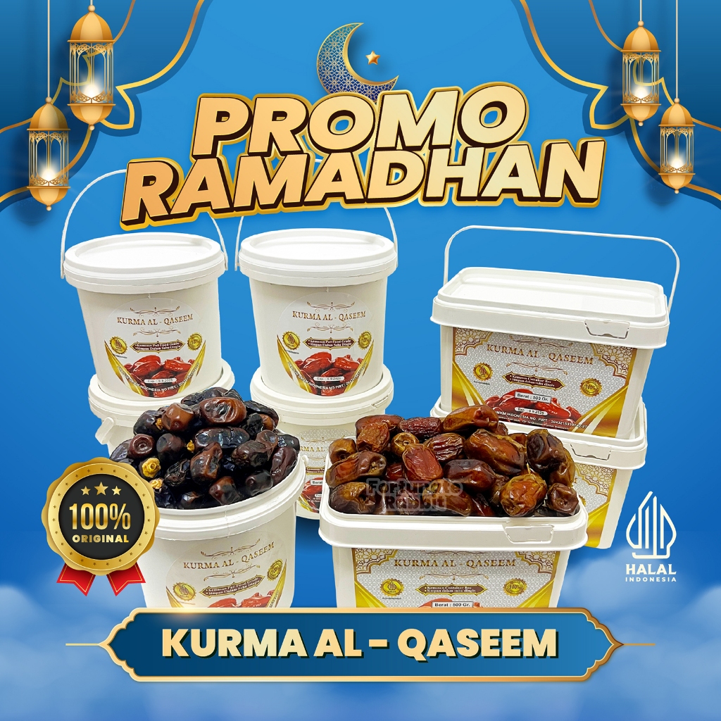 

PROMO Ramadhan .Sale Beli 1 Gratis 1 Kurma AL-Qaseem / Kurma AL-Qaseem Lembut Manis Stok Terbatas