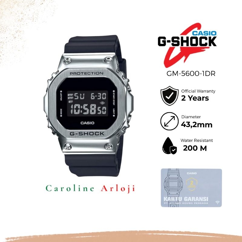 Jam Tangan Pria G-Shock GM-5600B-3DR / GM-5600 / GM-5600B Original Garansi Resmi