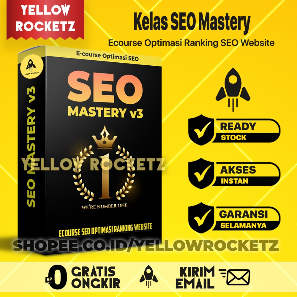 SEO MASTERY Ecourse - Optimasi Ranking Website SEO Tingkatkan Ranking Situs Anda - Materi Video