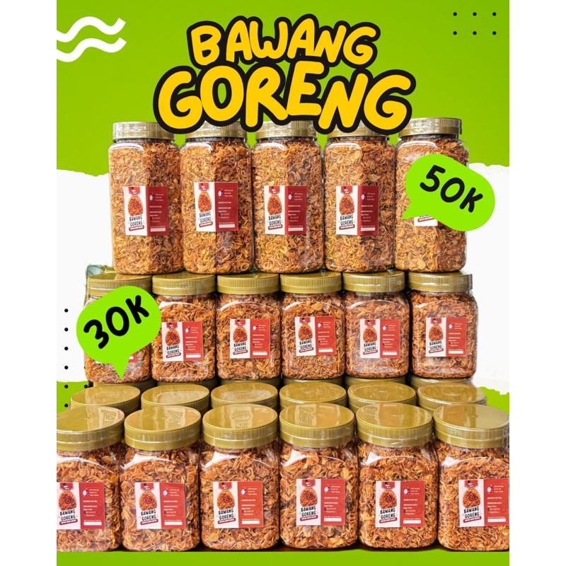 

Bawang Goreng Premium Tanpa Campuran Tepung & MSG