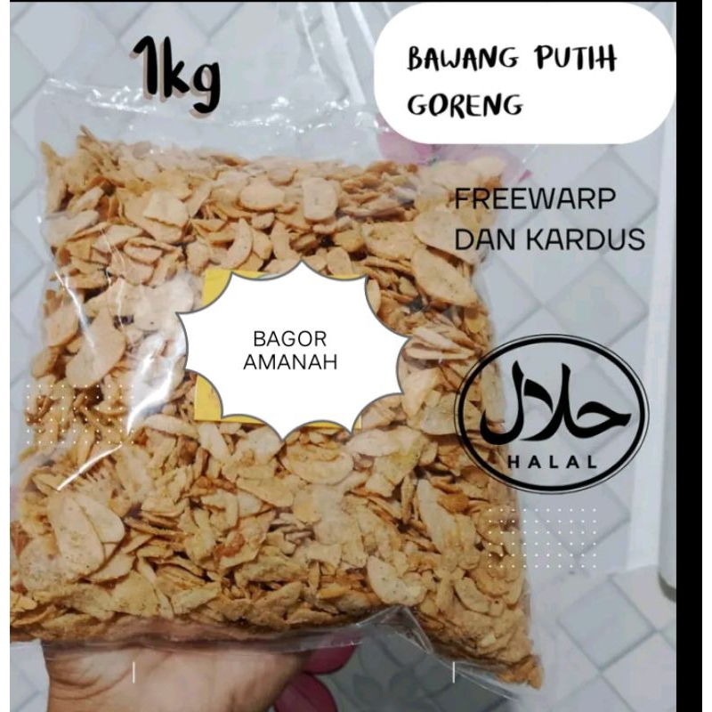 

Bawang putih Goreng asli,berat 1kg Bawang Goreng Putih Asli//Bawang Goreng putih Virall
